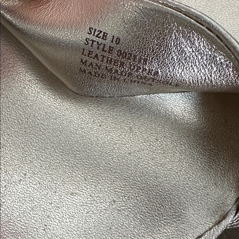 Lilly Pulitzer Amber Lynn Gold Embellished Sandal Block Heel Size 10 - Picture 13 of 13